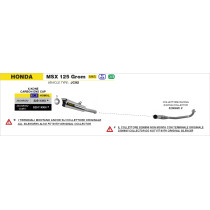 Collecteur racing ARROW - non homologué - HONDA MSX 125 GROM 2021-2024