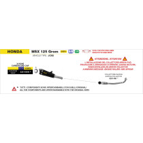 Collecteur racing ARROW en inox - non homologué - HONDA MSX 125 GROM 2025-2026