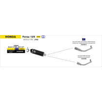 Collecteur catalytique pour pot ARROW Urban - homologué - HONDA FORZA 125 2015-2020