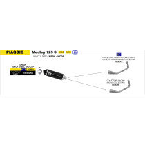 Collecteur racing pour pot ARROW Urban - non homologué - PIAGGIO MEDLEY 125 S ABS - MEDLEY 150 S ABS 2020-2024