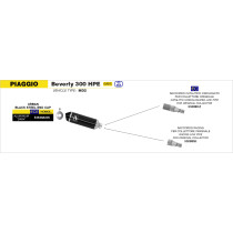 Collecteur catalytique pour pot ARROW Urban - homologué - PIAGGIO BEVERLY 300 HPE 2021-2024