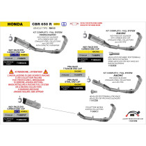 Collecteurs racing ARROW - non homologué - HONDA CB 650 R - CBR 650 R 2024-2026