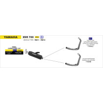 Kit collecteurs catalytique version basse pour silencieux ARROW Jet Race - homologué - YAMAHA