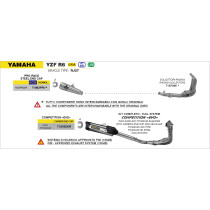 Collecteurs racing ARROW - non homologué - YAMAHA YZF R6 2017-2024