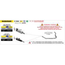 Collecteurs racing ARROW - non homologué - KAWASAKI NINJA 400 - Z 400 2023 - Z 500 - NINJA 500 2024-2026