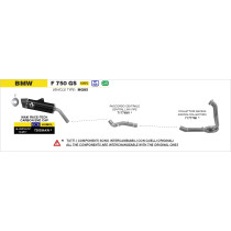 Collecteur racing ARROW non homologué - BMW F 750 GS - F 850 GS 2021-2024