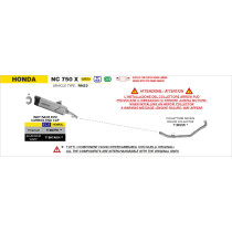 Collecteur racing ARROW - non homologué - HONDA NC 750 X 2025-2026