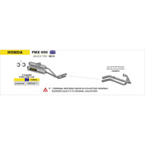 Collecteurs ARROW - non homologué - HONDA FMX 650 2005-2008