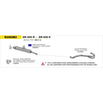 Collecteur racing ARROW - non homologué - SUZUKI DR 600 R/S 1985-1990