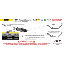 Kit collecteurs en inox ARROW - non homologué - KTM 1290 SUPERADVENTURE S / R 2021-2024 - 1390 SUPERADVENTURE S / R 2025-2026