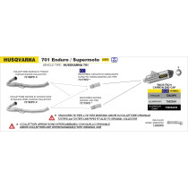 Collecteur racing ARROW en inox avec power bomb - non homologué - HUSQVARNA