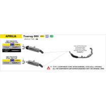 Collecteurs racing ARROW - non homologué - APRILIA TUAREG 660 2022-2026