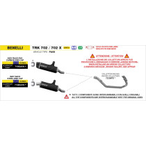 Collecteurs racing ARROW en inox - non homologué - BENELLI TRK 702 / 702X 2023-2026