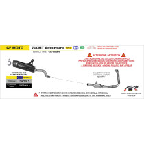 Collecteurs racing ARROW - non homologué - CF MOTO 700MT ADVENTURE 2025-2026