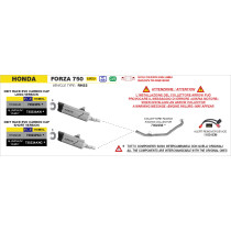 Collecteur racing ARROW - non homologué - HONDA FORZA 750 2025-2026