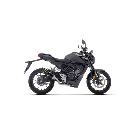 Ligne complète racing avec silencieux Thunder ARROW - aluminium dark - embout carbone - non homologué - HONDA CB 125 R 2024-2026