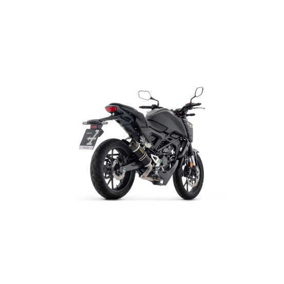 Ligne complète racing avec silencieux Thunder ARROW - aluminium dark - embout carbone - non homologué - HONDA CB 125 R 2024-2026
