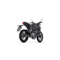 Ligne complète racing avec silencieux X-Kone ARROW - aluminium dark - embout carbone - non homologué - HONDA CB 125 R 2024-2026 2