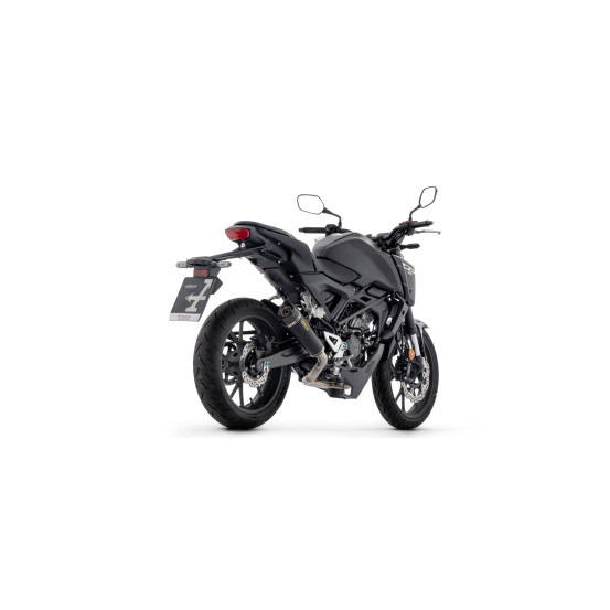 Ligne complète racing avec silencieux X-Kone ARROW - aluminium dark - embout carbone - non homologué - HONDA CB 125 R 2024-2026