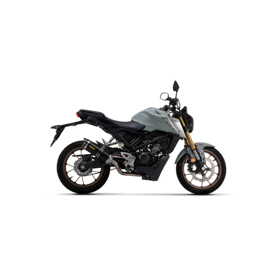 Ligne complète avec silencieux Thunder ARROW - aluminium dark - embout carbone - homologué - HONDA CB 125 R 2021-2024