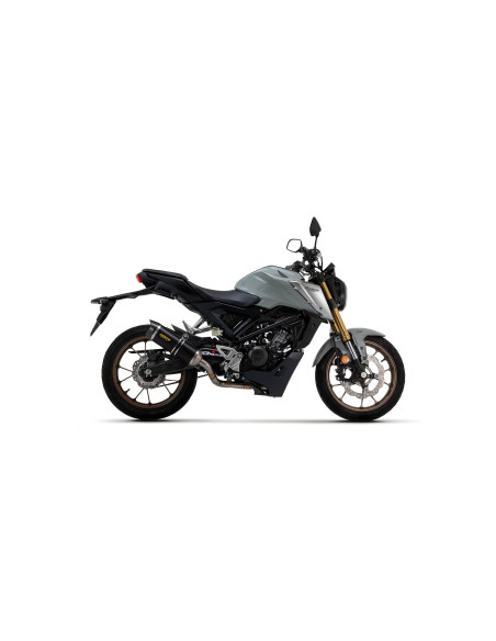 Ligne complète avec silencieux Thunder ARROW - aluminium dark - embout carbone - homologué - HONDA CB 125 R 2021-2024