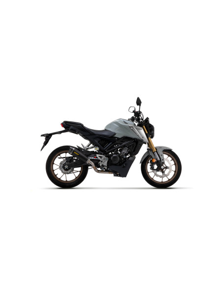 Ligne complète avec silencieux X-Kone ARROW - inox dark - embout carbone - homologué - HONDA CB 125 R 2021-2024