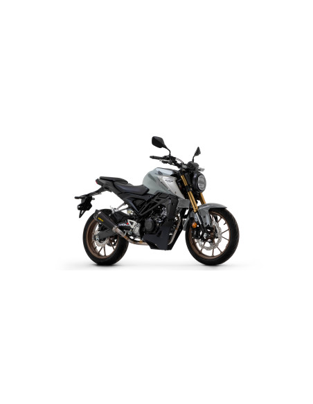 Ligne complète avec silencieux X-Kone ARROW - inox dark - embout carbone - homologué - HONDA CB 125 R 2021-2024