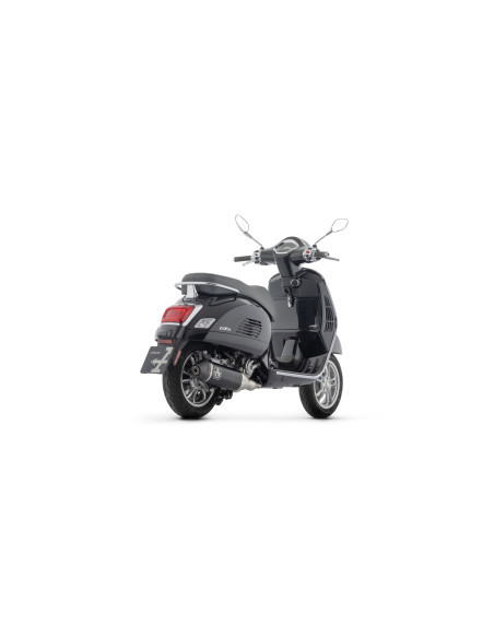 Ligne complète racing avec silencieux Urban ARROW - aluminium dark - embout carbone - non homologué - PIAGGIO