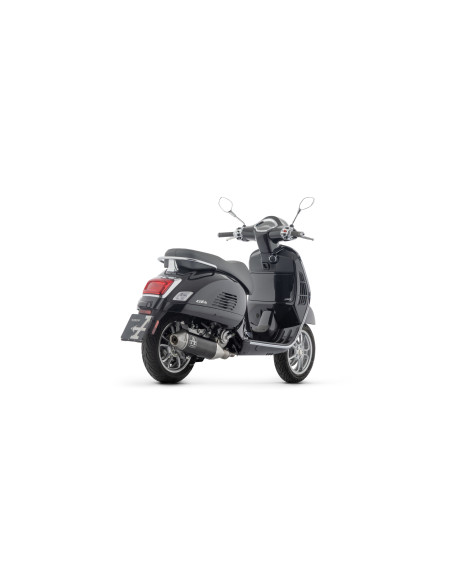 Ligne complète racing avec silencieux Urban ARROW - aluminium dark - embout inox - non homologué - PIAGGIO