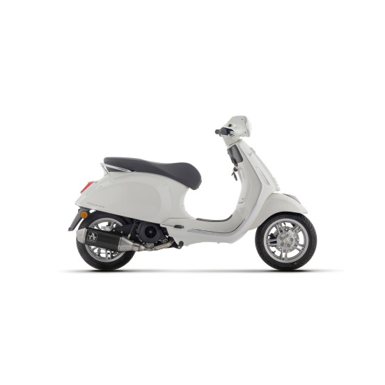 Ligne complète racing avec silencieux Urban ARROW - aluminium dark - embout inox - non homologué - PIAGGIO
