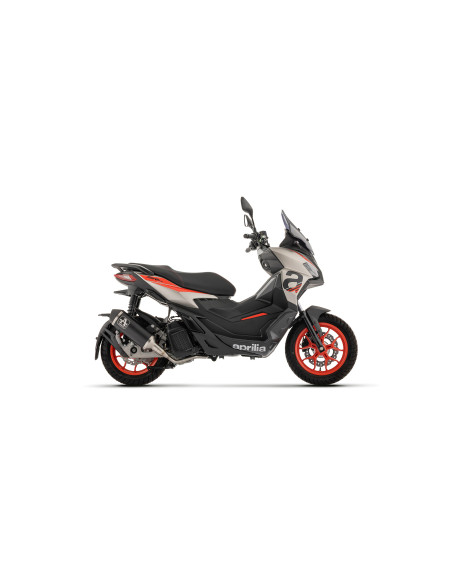 Ligne complète racing silencieux Urban ARROW - aluminium dark - embout inox dark - non homologué - APRILIA SR 125 GT 2025-2026
