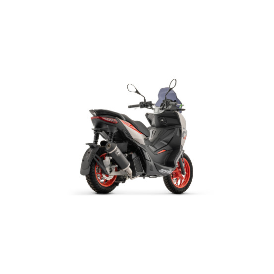 Ligne complète racing silencieux Urban ARROW - aluminium dark - embout inox dark - non homologué - APRILIA SR 125 GT 2025-2026