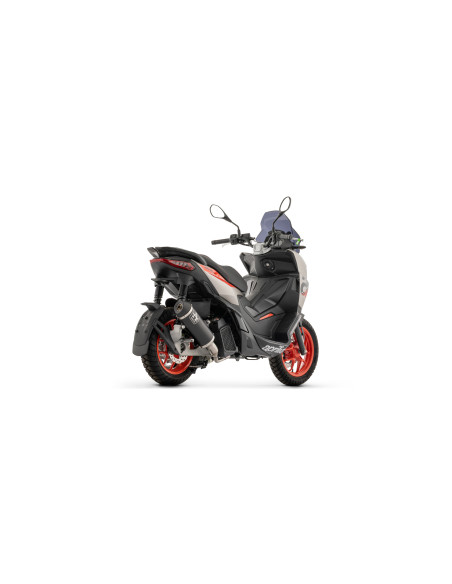 Ligne complète racing silencieux Urban ARROW - aluminium dark - embout inox dark - non homologué - APRILIA SR 125 GT 2025-2026