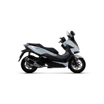 Ligne complète avec silencieux Urban ARROW - aluminium dark - embout inox dark - homologué - HONDA FORZA 125 2021-2024