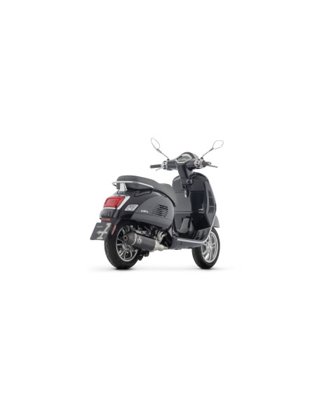 Ligne complète avec silencieux Urban ARROW - aluminium dark - embout carbone - homologué - PIAGGIO