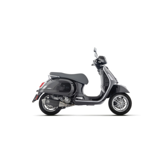 Ligne complète avec silencieux Urban ARROW - aluminium dark - embout inox - homologué - PIAGGIO