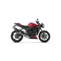 Ligne complète racing avec silencieux Veloce ARROW - aluminium dark - embout aluminium - non homologué - TRIUMPH