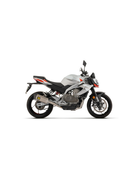 Ligne complète racing silencieux Pista ARROW - aluminium dark - embout carbone - non homologué - APRILIA TUONO 457 2025-2026