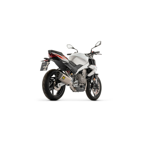 Ligne complète racing silencieux Pista ARROW - aluminium dark - embout carbone - non homologué - APRILIA TUONO 457 2025-2026
