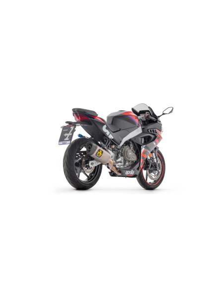 Ligne complète racing avec silencieux Pista ARROW - titane - embout carbone - non homologué - APRILIA