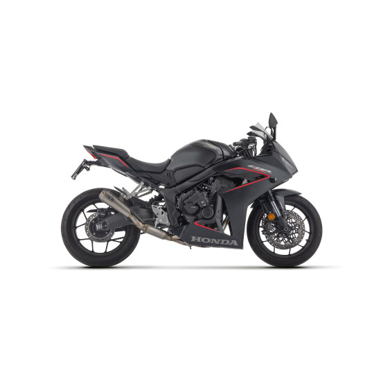 Ligne complète racing avec silencieux Pro-Race dark ARROW - inox dark - embout inox - non homologué - HONDA
