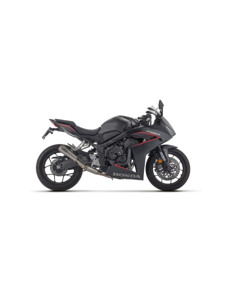 Ligne complète racing avec silencieux Pro-Race dark ARROW - inox dark - embout inox - non homologué - HONDA