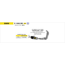 Ligne complète ARROW COMPETITION avec dBKiller - titane - embout carbone - non homologué - BMW S 1000 RR 2015-2018 2