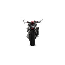 Ligne complète catalytique avec silencieux Veloce ARROW - aluminium dark - embout carbone - homologué - TRIUMPH 2