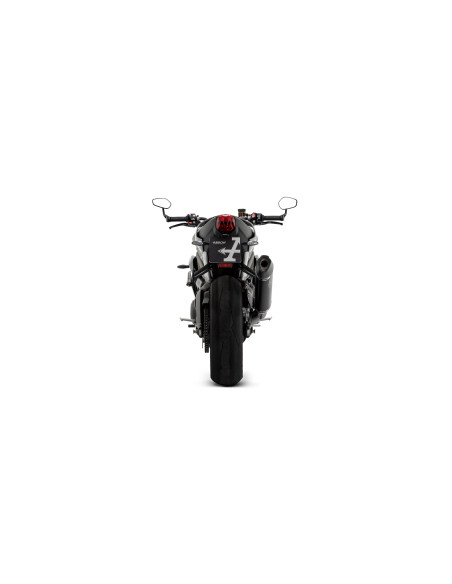 Ligne complète catalytique avec silencieux Veloce ARROW - aluminium dark - embout carbone - homologué - TRIUMPH