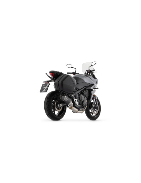Ligne complète catalytique silencieux Veloce ARROW - aluminium dark - embout carbone - homologué - TRIUMPH TIGER 660 2022-2024
