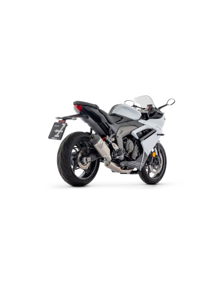Ligne complète avec silencieux Veloce ARROW - titane - embout carbone - homologué - TRIUMPH DAYTONA 660 2024-2026