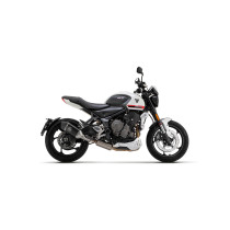 Ligne complète avec silencieux Veloce ARROW - aluminium dark - embout carbone - homologué - TRIUMPH TRIDENT 660 2021-2026