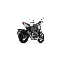 Ligne complète avec silencieux Veloce ARROW - aluminium dark - embout carbone - homologué - TRIUMPH TRIDENT 660 2021-2026 2