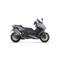 Ligne complète racing avec silencieux Pista ARROW - aluminium dark - embout carbone - non homologué - YAMAHA TMAX 560 2025-2026